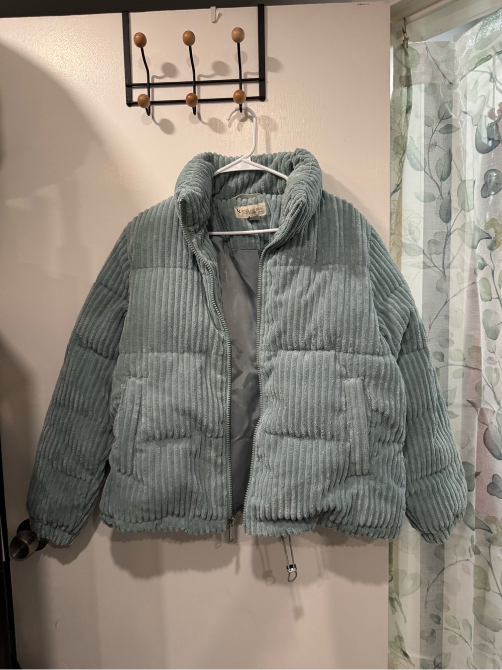 Koolaburra Corduroy Puffer Jacket in Sage